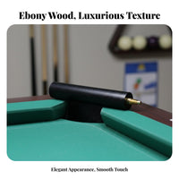 Ebony Cue Extension Handle Handmade Snooker Cue Extender Billiards Accessory Extended Reach Sturdy Wood Construction