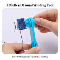 Embroidery Thread Winder Prevents Tangling Embroidery Thread Winder Kit Easy to Use for Embroiderers, Crafters