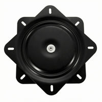 Mounting Slots Black Steel Turntable Base Slimline Square Mount Turntable Base Matte Heavy Duty Swivel Plate