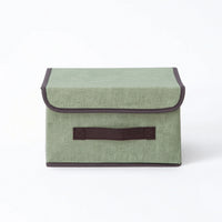 Foldable Storage Box with Lid Collapsible Storage Box with Lid Container Compact for Shelf, Bedroom