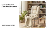 Adjustable spine supportrest Recliner with Footstool Ergonomic Design Padded Chair and Ottoman Set Sturdy Frame Armchair Easy Assembly for restice Workers, Homeowners, Living Room, Bedroom, Small Spaces, study reading corner