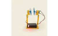 Hands-on Wind Turbine Model with LED Light Renewable Energy Wind Power Generation Kit Teaching Model with Propeller Functional for Classroom