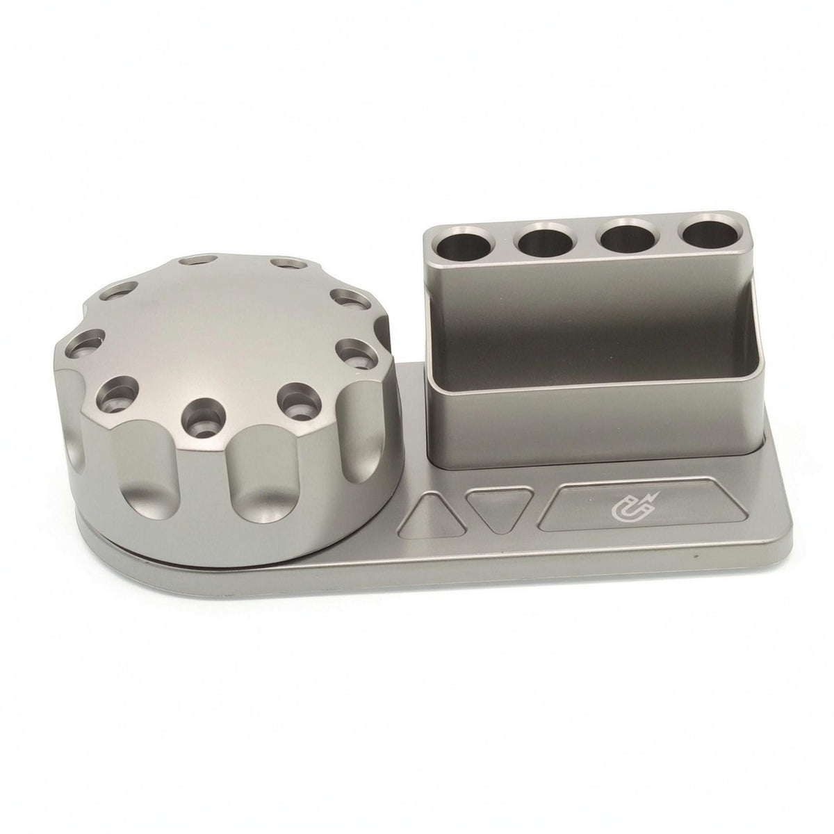 Rotating Screwdriver Rack Shiny Finish Desktop Screwdriver Stand Rectangular Foundation Tool Holder Stand