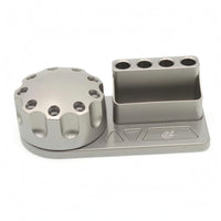 Rotating Screwdriver Rack Shiny Finish Desktop Screwdriver Stand Rectangular Foundation Tool Holder Stand