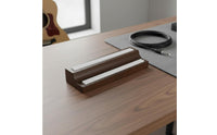 Engraved Logo Wooden Guitar Pick Holder Hand Polished Guitar Pick Display Box Two-rowRow Slots Musical Accessory Multi-Slot Storage for Music Teachers, Professionals, Studio, Teaching
