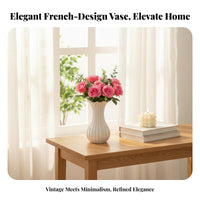 French Design Vase Elegant Design White Ceramic Vase Ideal Gift