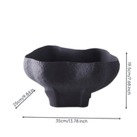 Pedestal Bowl Decorative Gourd-Shaped Bowl Matte Ceramic Vessel with Pedestal Base for Entryway Table