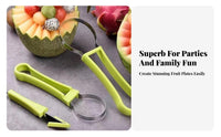 3 Pieces Fruit Carving Tool Set Easy Removal Fruit Baller and Carver Set Fruit Ladle Ing Implement and Baller Multifunctional