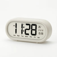 Large Display Digital Alarm Clock Tabletop Electronic Alarm Clock Compact Modern for Bedroom, Desk
