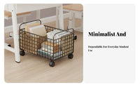 Slim Wheeled Shelving single-unit Large Capacity Slim Rolling Organizer Easy to Install