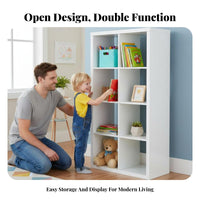 Adjustable Cube Organizer Freestanding Storage Cabinet Openrear Construction shelf unit for Children, Homeowners, Kids' Room, Playroom, Bedroom
