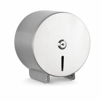 Stainless Steel Bathroom Tissue Dispenser with Shelf Rustproof Bathroom Tissue Holder with Shelf Corrosion-Resistant Compact for Businesses