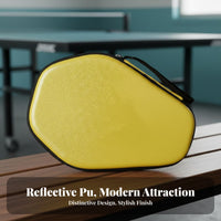 Hard Shell Table Tennis Case Large Capacity Table Pong Paddle Case Shockproof Diamond Shape Paddle Bag for Athletes, Adults, Competition, Training