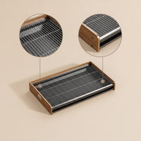 Dog Toilet with Metal Grate Long-Lasting Indoor Dog Potty Sturdy for Apartment