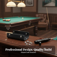 Authentic Leather Case Billiard Cue Weight Bolts Easy Installation Billiard Cue Weight Adjustment Set Stainless Steel Detachable Handle for Professional Players, Tournaments, Travel