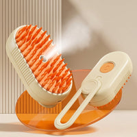 Cat Brush and Pet Hair Remover with Water Tank for Dog Grooming, Silicone Dog Brush with Ergonomic Handle and Cat Comb, Includes 20ml Essence