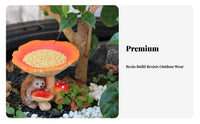 Hedgehog Bird Feeder Statue Weather Resistant Hedgehog Bird Feeder for Patio