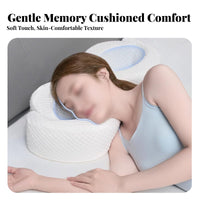 Reduces Facial Pressure Side Sleeper Beauty Pillow Slow Rebound Memory Foam C-Shaped Pillow Breathable Material for Sleeping, Bedroom