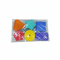6 Pieces Stress Relief Textured Sensory Block Easy to Clean Silicone Sensory Stone Calming Textured Silicone Cube Quiet for Children
