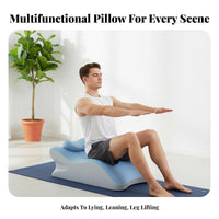 Prone Lying Pillow Breathable Material Triangle Foam Cushion Ergonomic Design Multi-Positional Body Pillow for Women, Gaming Lovers, Lounging, Reading
