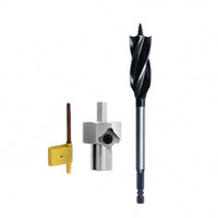 Hexagonal Shank Hole Trimming Cutter Detachable Woodworking Hole Cutter Accurate Tool Professional Grade for Drilling, Workshop