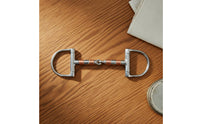 D-Shaped Bit with Copper Rollers Gentle Pressure Copper Roller Horse Bit Responsive Connection Animal Tack for Equestrians