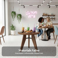Modern Design circular table and Upholstered Chair Minimalist design Cafe Seating With supportrest Hospitality Furniture plush fabric Upholstery for Restaurant Owners, Interior Designers, Homeowners, Lounge Area, Small Spaces, Dining Room, Kitchen
