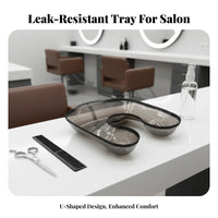 Perming Shoulder Tray Leak-Resistant Perm Neck Tray Prevents Dripping Hair Coloring Shoulder Guard for Hairstylists, DIY Enthusiasts, Barbershop, Home