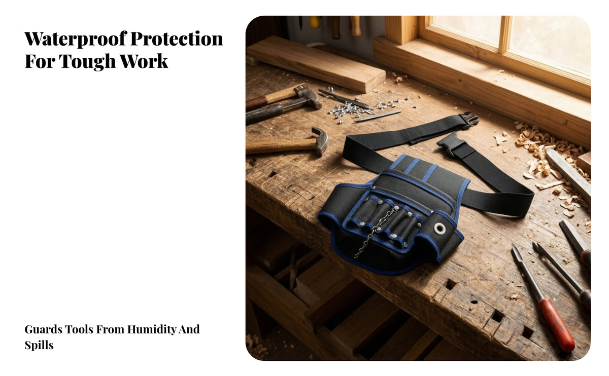 Multiple-Compartment Tool Pouch | Oxford material, Tool Pouch with Multiple Pockets, for Construction Sites