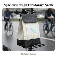 Large Capacity Waterproof Handlebar Bag Easy Installation Electric Scooter Front Bag Multi-Use for Commuters, Students, Commuting, Shopping