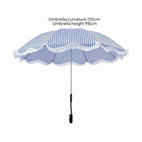 Beach Chair Umbrella with Clamp Blocking Attach-on Beach Chair Umbrella Lightweight Clamp-on for Beachgoers