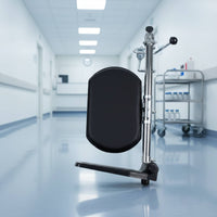 Stainless Steel Wheelchair Leg Rest Detachable Hanging Leg Rest Bracket Easy to Install Wheelchair Foot Support Lightweight for Patient Care, Rehabilitation