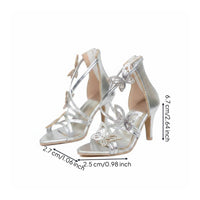 1/3 BJD Doll Shoes Elegant Design BJD Doll Heels Secure Fit Butterfly Heel Shoes