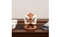 Dragon Handle Lion Lid Teapot Handheld Lion Head Teapot Good Heat Retention Violet Clay Tea Pot