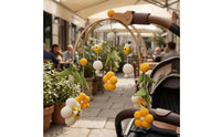 Felt Flower Mobile Textile Flower Mobile Floral Leaf for Nursery, Stroller