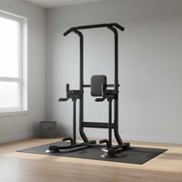 Multi-Function Training Rack Full Body Workout Double Bar Pull-up Stand
