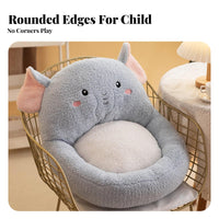 1-Piece-Piece Backrest Cushion Fully Filled Floor Pillow Anti-Skid Bottom