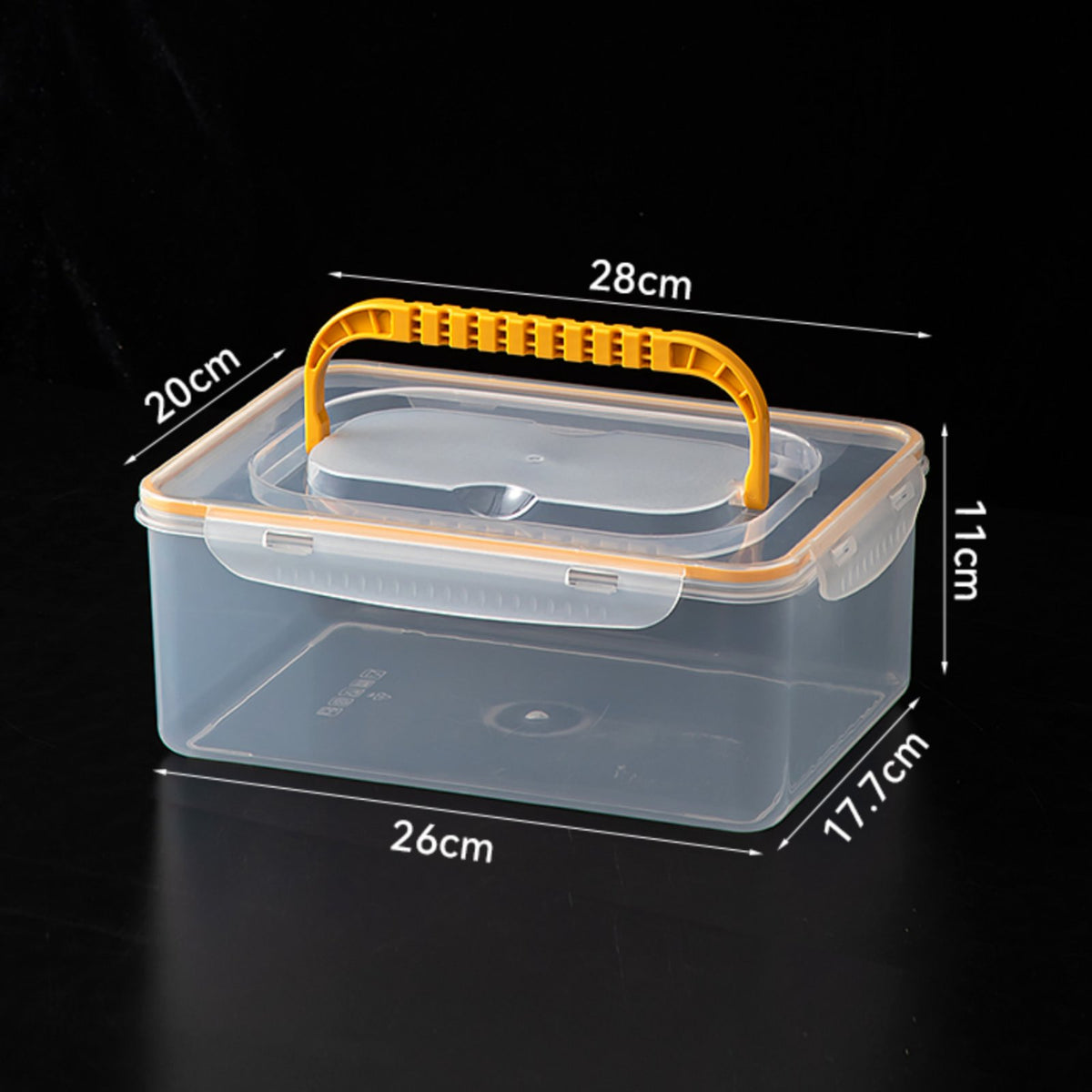 Transparent Stackable Tool Box Organizer Storage Case