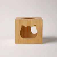 Cube Cat House Private Wooden Cat Box Sturdy Cats Furniture for Cats, Kittens