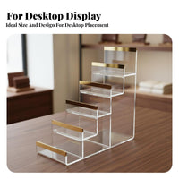 Acrylic Wallet Display Detachable Clear Acrylic Display Stand Multi-Tier Design Tiered Purse Holder for Collectors