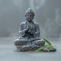 Miniature Monk Little Miniature Buddha Compact Contemplative Figurine for Terrarium, Tabletop