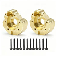 2 Pieces Brass Bridge Housing Weight Adds Stability RC Crawler Axle Weight Easy to Install Crawler Wheel Counterweight for Rock Crawling