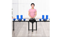 Cushioned Seat Split Training Machine Adjustable Hip Opening Instructor Padded Seated Stretching Machine Metal Frame for Adults, Children