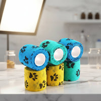 High Elasticity Pet Self Adhesive Bandage Easy Tear Nonwoven Wrap Bandage Residue Clear for Veterinary Care