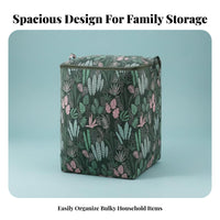 Foldable Design foldable Cube Organizer with clear panel Large Capacity Clothing Storage container Stackable Home Organization Side Carry Handles for Apartment Dwellers, Homeowners, Bedroom, Dorm Room, On Shelves, Under Bed