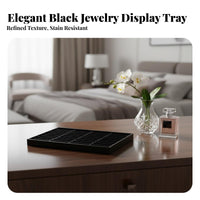 Jewelry Display Tray Soft Lining PU Leather Jewelry Holder Space Saving Great Gift for Women, Broadcast Stream Broadcast