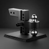 Adjustable Trailer Hitch Ball Mount 6-Inch Adjustable Hitch Lockable Adapter for Towing, Transporting