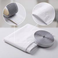 Roof Window Closure with Zipper Lightweight Window Sealing Cover White for Renters, Skylights