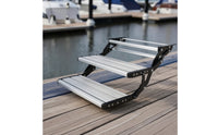 Manual RV Step Aluminum Retractable Rv Step Heavy-Duty for Recreational Vehicle, Motorhome