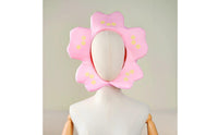 Lightweight Cherry Blossom Costume Hat Soft Cherry Blossom Photo Prop Pink Flower Headpiece for Performers, Kids, Women, Photoshoots, Stage Performances, Festivals, Parties